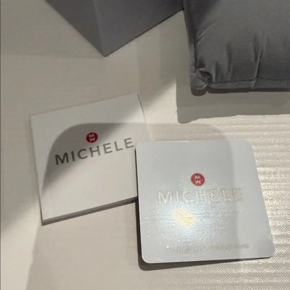 Michele Silver Watch Box and unwritten warranty card - Picture 2 of 3